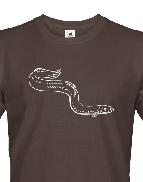 Pánske tričko pre rybárov s motívom úhora