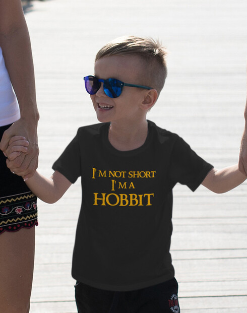 Detské tričko "I am not short I am Hobbit"