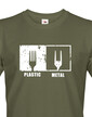 Pánske tričko Plastic vs Metal