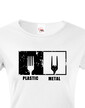 Dámske tričko Plastic vs Metal