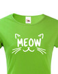 Dámske tričko s mačkou Meow