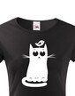 Dámske tričko s mačkou a vtáčikom
