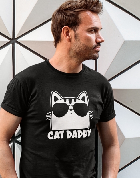 Pánske tričko Cat daddy