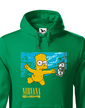 Pánská mikina Bart a Nirvana