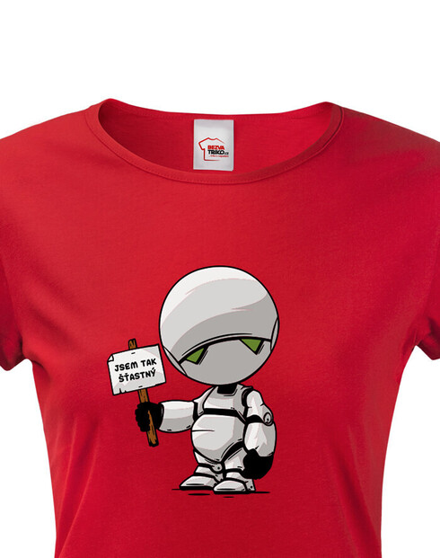 Dámské tričko Marvin robot