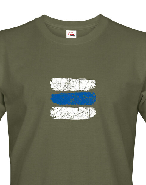 Pánské tričko Turistická značka - modrá