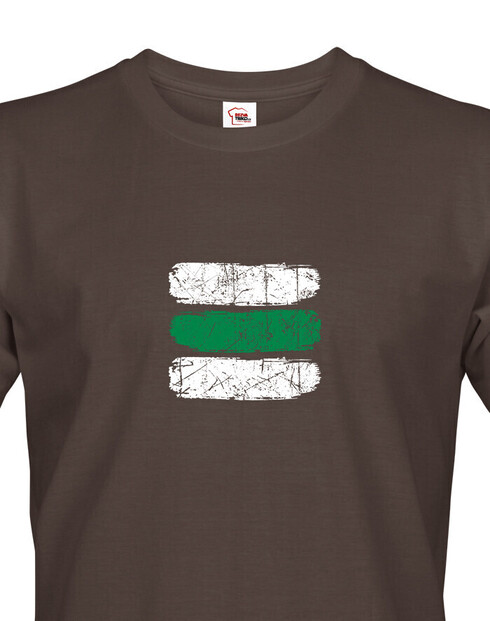 Pánské tričko Turistická značka - zelená