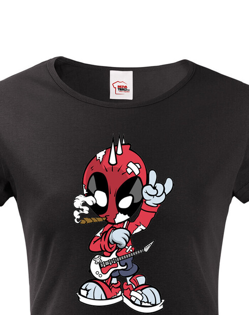 Dámské tričko Rockový Deadpool