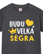 Tričko pro miminka s potiskem Budu velká ségra