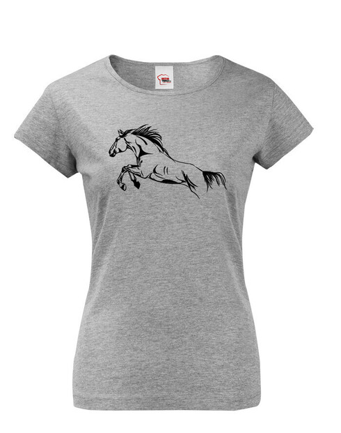 Dámské tričko Kôň skok