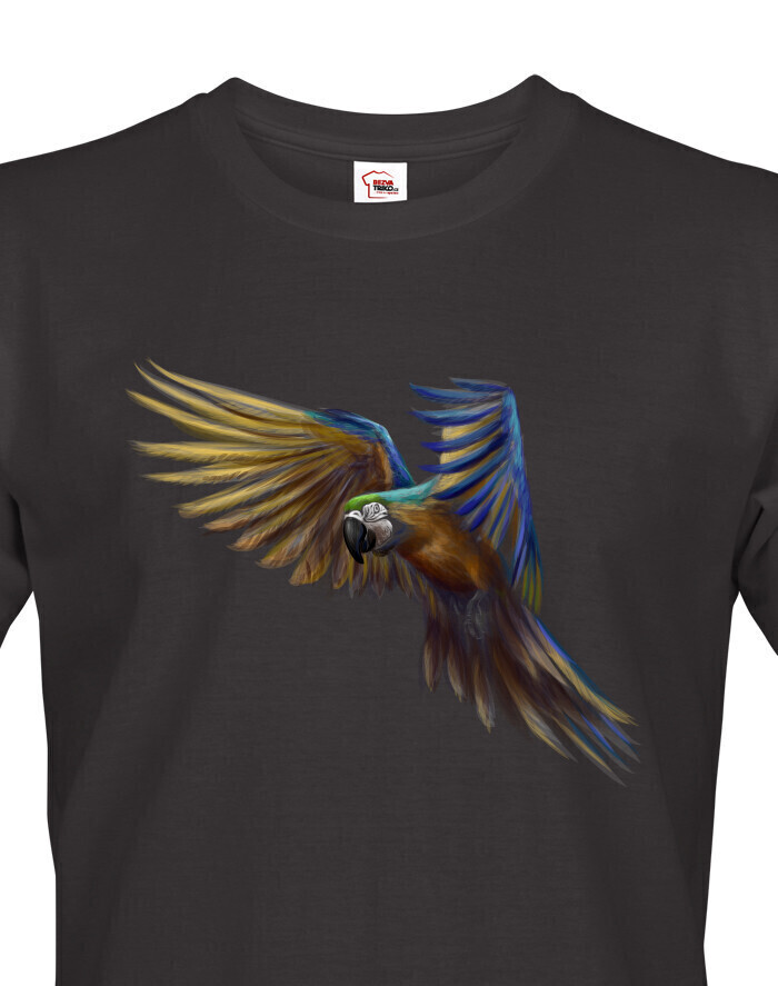 Pánské tričko Papagáj