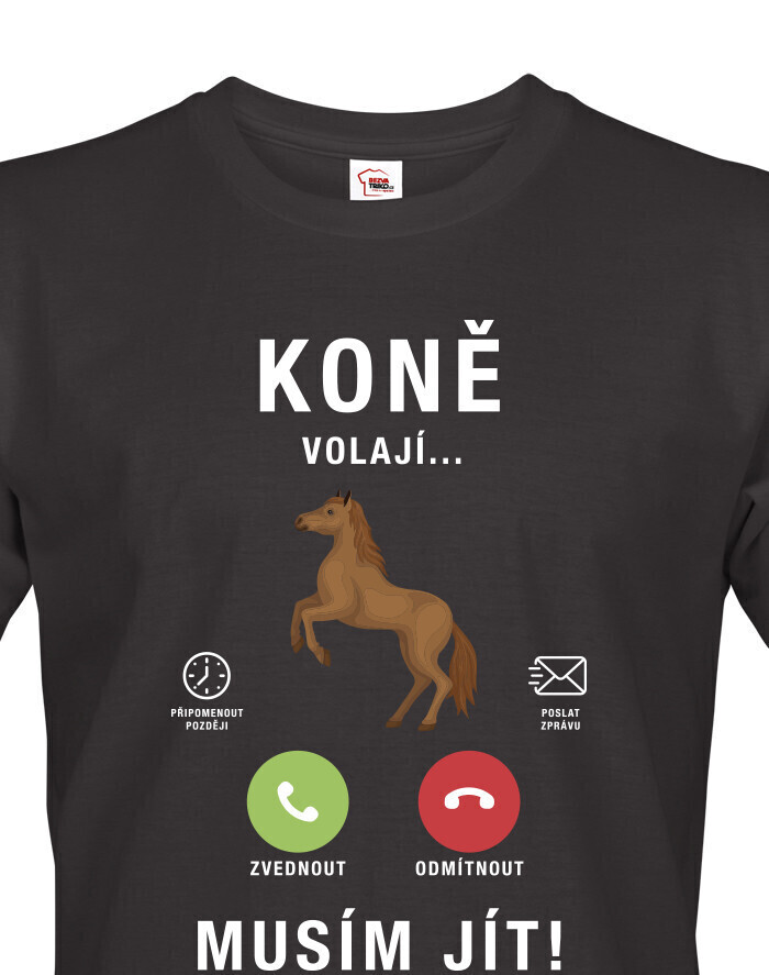 Pánské tričko Kone volajú...