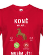 Pánské tričko Kone volajú...