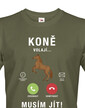 Pánské tričko Kone volajú...