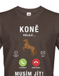 Pánské tričko Kone volajú...