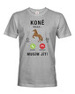 Pánské tričko Kone volajú...