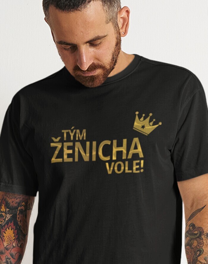 Pánské tričko Tím ženícha vole!