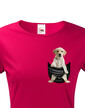 Dámské tričko Labrador v kapsičce