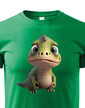Dětské triko Dinosaurus zelený