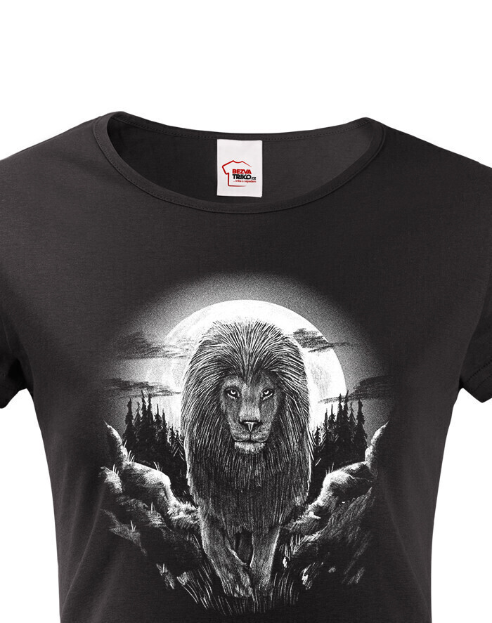 Dámské tričko Lev a spln