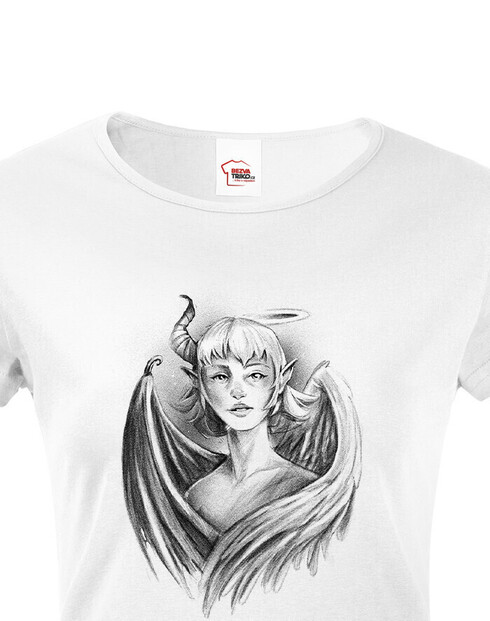 Dámské tričko Dievča - anjel - démon