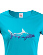 Dámské tričko Potápač a žralok