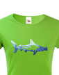 Dámské tričko Potápač a žralok