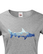 Dámské tričko Potápač a žralok