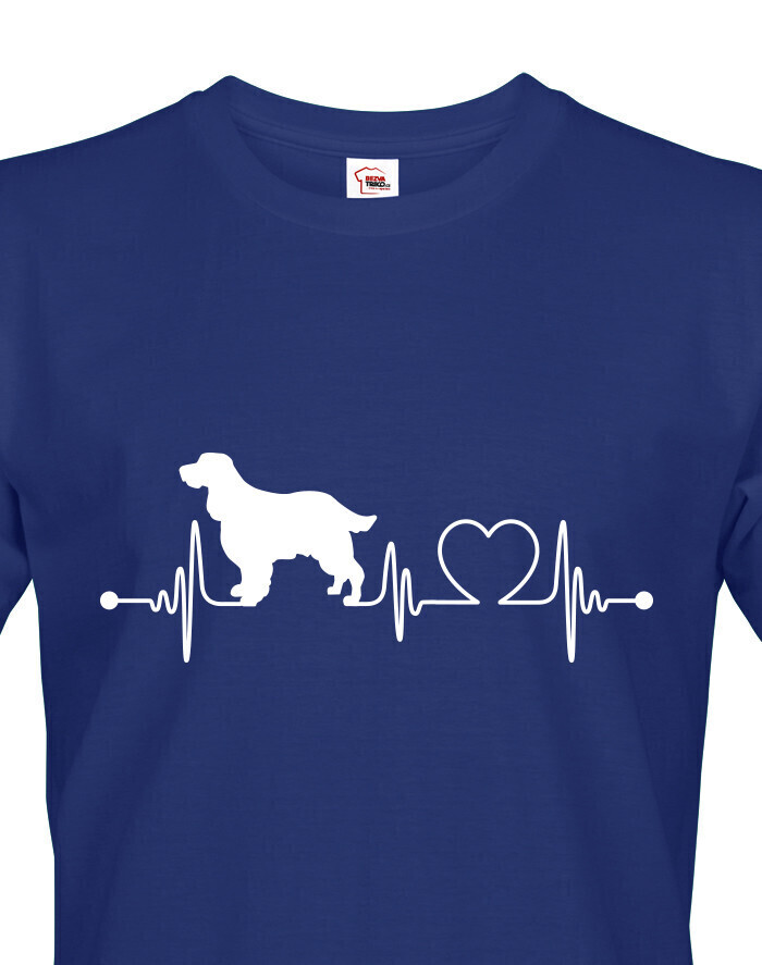 Pánské tričko Anglický špringeršpaniel tep