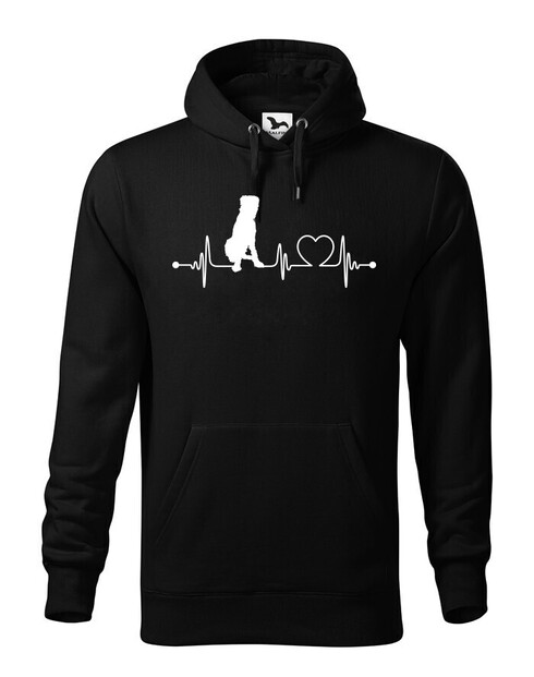 Pánská mikina Írsky vlkodav tep