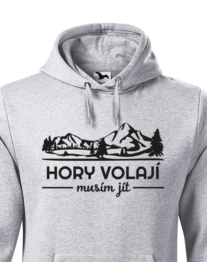 Pánská mikina Hory volajú musím ísť