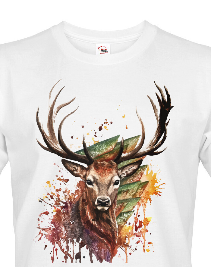 Pánské tričko s jeleňom