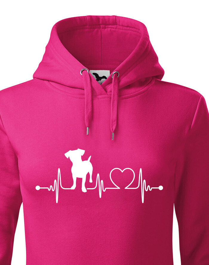 Dámská mikina Jack Russell teriér tep