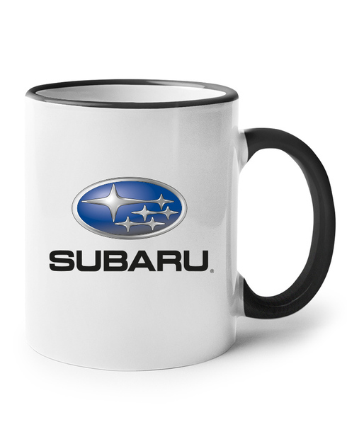 Hrnek se značkou Subaru