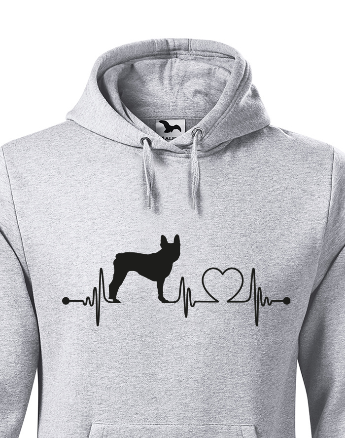 Pánská mikina Bostonský teriér tep