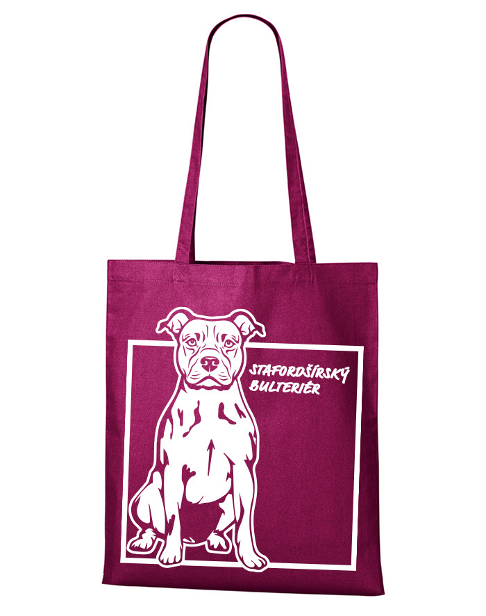 Plátená taška Stafordširský bulteriér