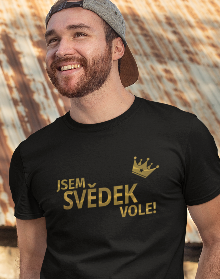 Pánské tričko Som svedok vole!