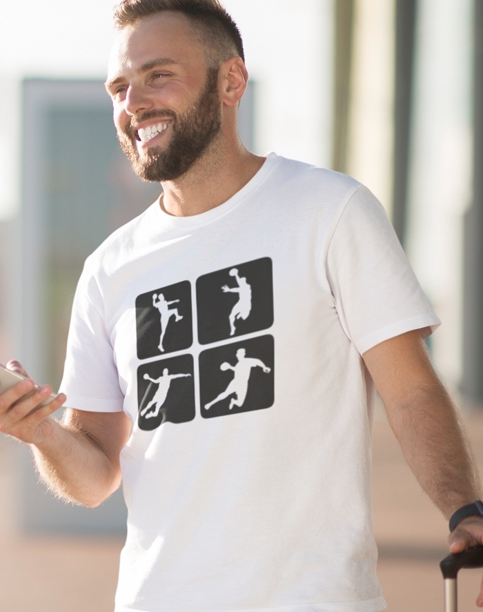 Pánske tričko Siluety hráčov