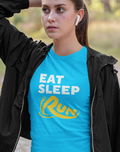 Dámské tričko - Eat sleep run