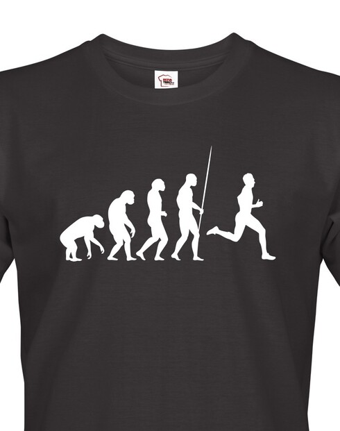 Pánské tričko - Evolúcia bežca