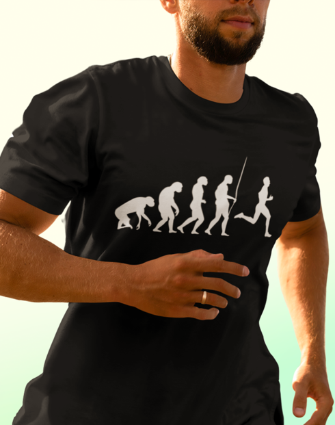 Pánské tričko - Evolúcia bežca