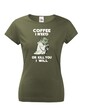 Dámské tričko - Yoda I need coffee