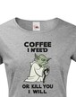 Dámské tričko - Yoda I need coffee