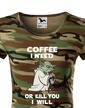 Dámské tričko - Yoda I need coffee