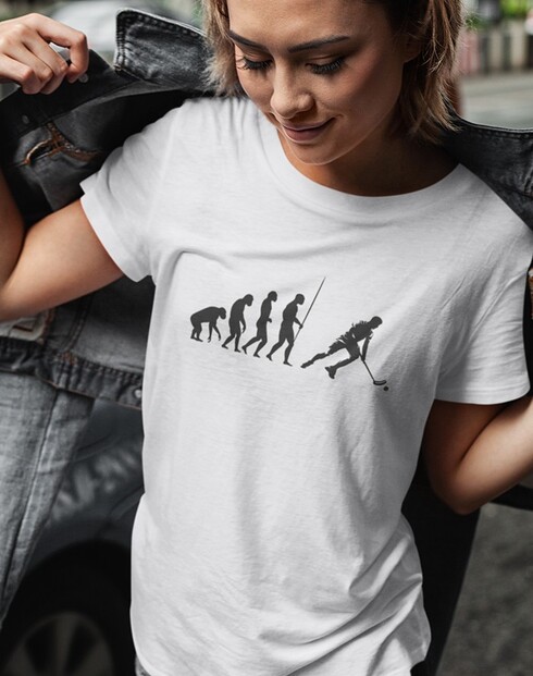 Dámske tričko - Florbal evolúcia