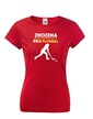 Dámske tričko Zrodená pre florbal