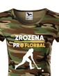 Dámske tričko Zrodená pre florbal