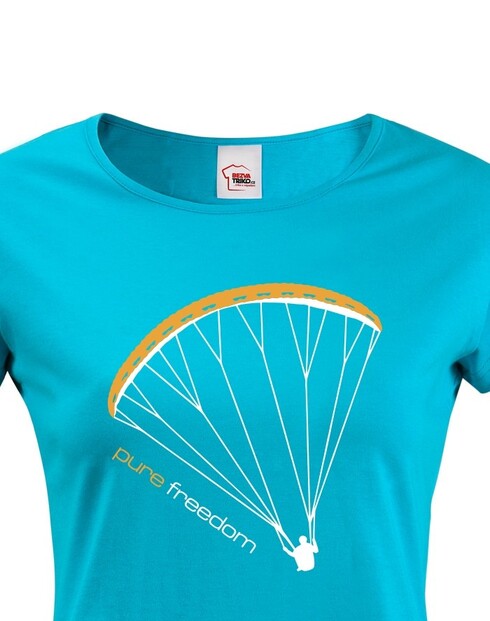 Dámské tričko - Paragliding tričko Pure Freedom