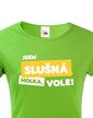 Dámske tričko Som slušná holka, vole