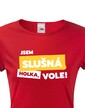 Dámske tričko Som slušná holka, vole